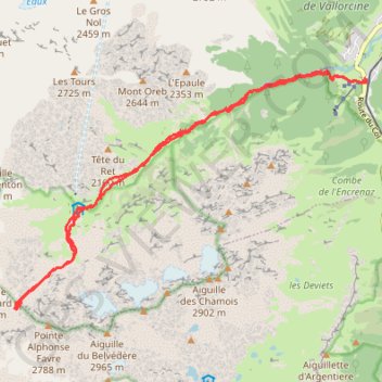 Col de Berard l'été GPS track, route, trail