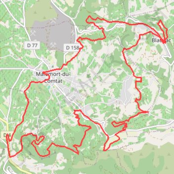Rando découverte Malemort-du-Comtat - Blauvac GPS track, route, trail