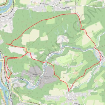 Entre Yvoir et Bauche GPS track, route, trail