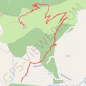 La Faye du Mas - l'Arpille GPS track, route, trail