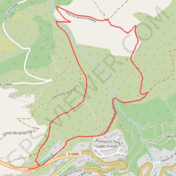 Grasse 2 Tour de la Marbrière GPS track, route, trail