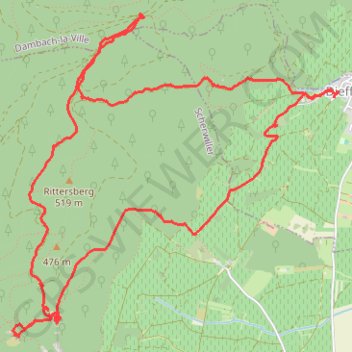 Dieffenthal, Ortenbourg, Ramstein GPS track, route, trail