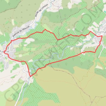 Magrie-Cournanel-7km GPS track, route, trail