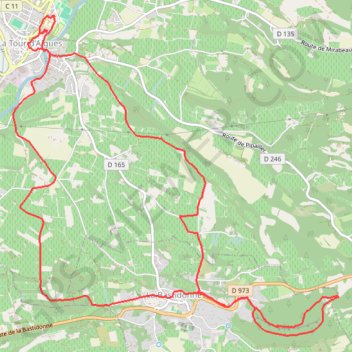 La Tour d'Aigues-La Bastidonne GPS track, route, trail
