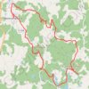 Espace VTT-FFC des Monts de Blond - Circuit N° 16 : Le Bois d'Arthur - 36170 - UtagawaVTT.com GPS track, route, trail