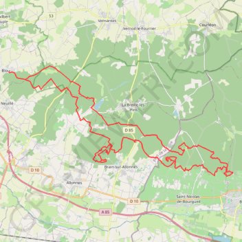 Rando sauvage du moulin bleu - Blou GPS track, route, trail