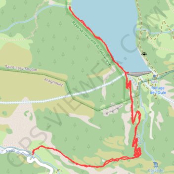 Lac de l'Oule GPS track, route, trail
