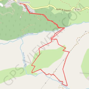 Pente teillon GPS track, route, trail