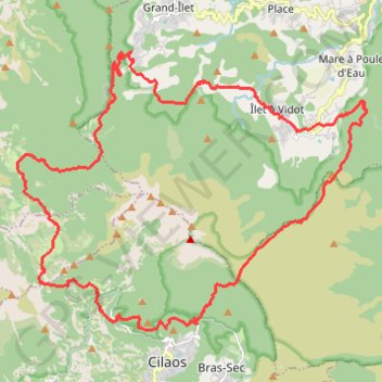 Tour du Piton des Neiges GPS track, route, trail