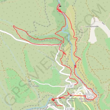 Minerve Course à pied GPS track, route, trail