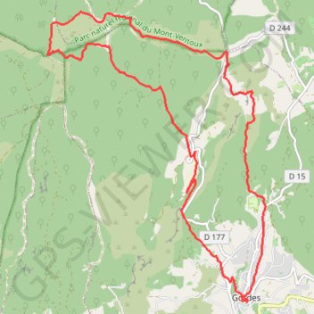 Gordes - abbaye de Senanque GPS track, route, trail
