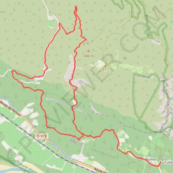 Plaine du Trou du Rat - Cheval-Blanc GPS track, route, trail