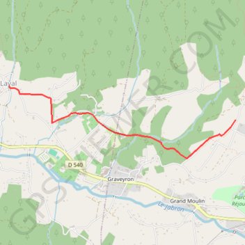 Dieulefit-Le Poët laval GPS track, route, trail