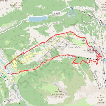 Morzine - Avoriaz - les Prodains GPS track, route, trail