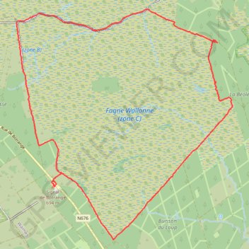 Balade en Belgique GPS track, route, trail