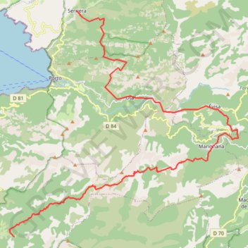 Corse - mare e monti - Marignana GPS track, route, trail