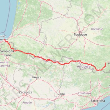 GTF5 - Pyrénées - HRP GPS track, route, trail