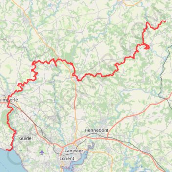 Bretagne Ultra Trail GPS track, route, trail