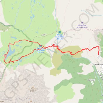 Lac fourchu GPS track, route, trail
