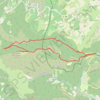 Du col d'EY à la montagne de Linceuil GPS track, route, trail