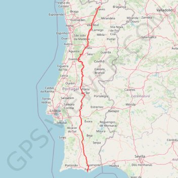 Estrada Nacional 2 'Faro a Chaves' (EN2) Traçado Completo GPS track, route, trail