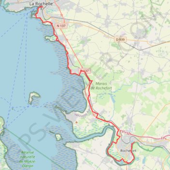 La Rochelle / Rochefort GPS track, route, trail
