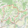 Depuis Chatte sur les hauteurs de la Drome GPS track, route, trail