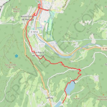 Sur les Pas des Huguenots - Laffrey - Vizille GPS track, route, trail