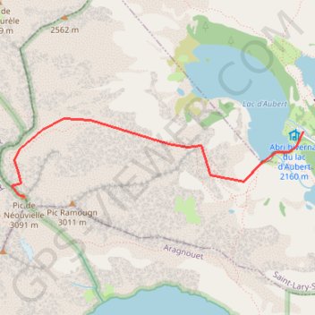 Pic du Néouvielle GPS track, route, trail