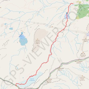 Punta Asgelas (Monte Corona) GPS track, route, trail