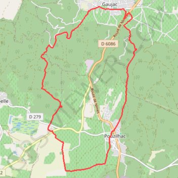 Le Serre du Cabrol - Pouzilhac GPS track, route, trail