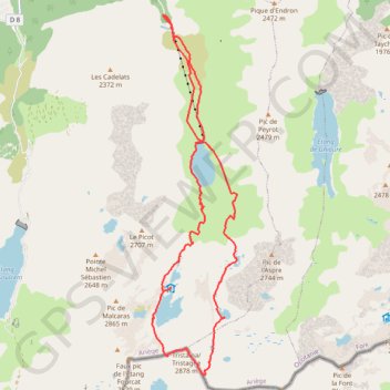 Pic de Tristagne GPS track, route, trail
