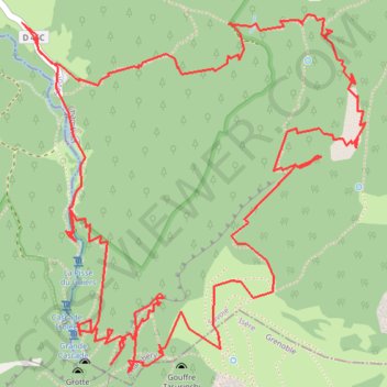 Roche Blanche en boucle par le pas de la Mort (Chartreuse) GPS track, route, trail