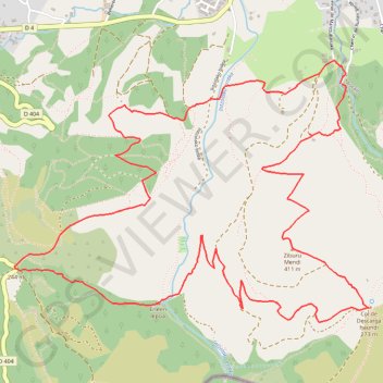 G.R-Montagne de Ciboure - Trabenea GPS track, route, trail