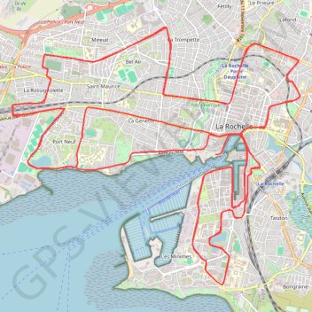 Marathon de La Rochelle 2013 GPS track, route, trail