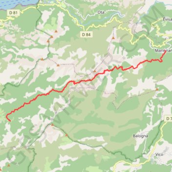 Mare e Monti - De Marignana à E Case GPS track, route, trail