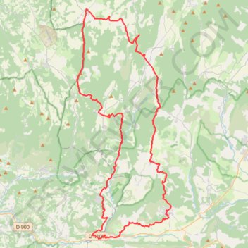 Lavande et vieilles pierres - Alpes de Haute-Provence GPS track, route, trail