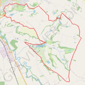 Lac des trois vallées - Lectoure GPS track, route, trail