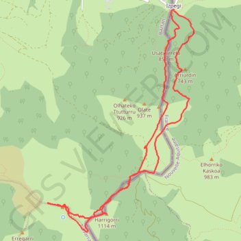 L'Autza GPS track, route, trail