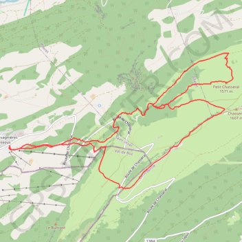 Ski de randonnée au Chasseral GPS track, route, trail