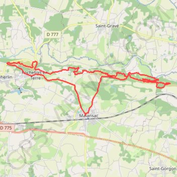 Rando Malansac GPS track, route, trail