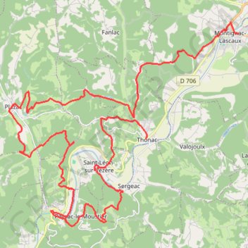 J3 Montignac - Thonac GPS track, route, trail