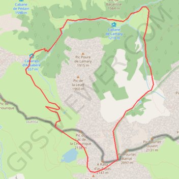 Circuit d'Ansabere GPS track, route, trail