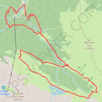 My Lac Vert GPS track, route, trail
