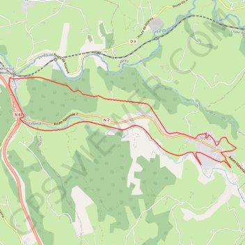 La route Napoléon et la Vallée du Gand - Neaux GPS track, route, trail
