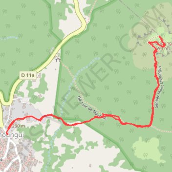 Mont Choungui GPS track, route, trail