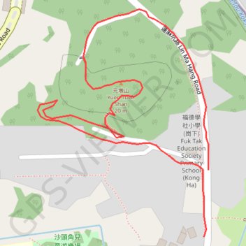 元墩山 GPS track, route, trail