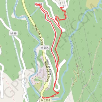 Pont de Clans GPS track, route, trail