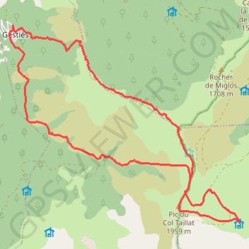Pic du col Taillat GPS track, route, trail