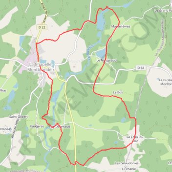 Circuit masselièvre GPS track, route, trail